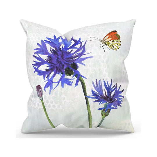 'Cornflower' Wildflower Cushion
