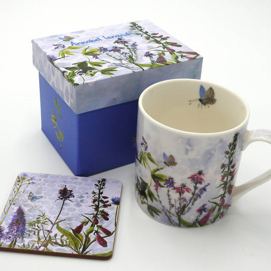 Wildflower 'The Purples' Mug and Coaster Set